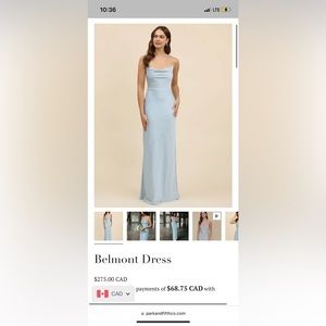 Belmont park and fifth dress